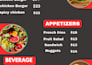 design a modern spicy food menu poster and restaurant flyer